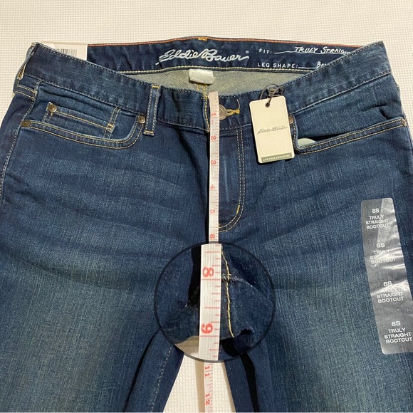 Eddie Bauer Truly Straight Bootcut Women Jeans Size 8 - Picture 10 of 12